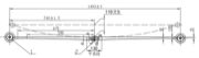 Mercedes-Benz Leaf Spring OE 9063201806/
33771000/
33961000 technical drawing