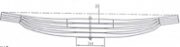 Iveco Leaf Spring OE 98185269 technical drawing