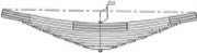 Iveco Leaf Spring OE 98178806 technical drawing