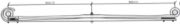 DAF Leaf Spring OE 240506 technical drawing