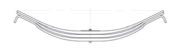 ROR Leaf Spring OE 21215600 technical drawing