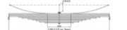 Forma Leaf Spring OE 840787VZ-00 technical drawing
