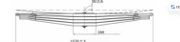Mercedes-Benz Leaf Spring OE 65P-123 technical drawing