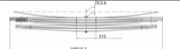 MAN Leaf Spring OE 81434026641 technical drawing