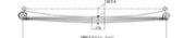 Volvo Leaf Spring OE VOLVO FM 64R
M72011 DEL technical drawing