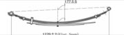 Toyota Leaf Spring OE R.TT 48210-0K010 technical drawing