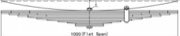 Hino Leaf Spring OE H.HN 48210-EW012 Set technical drawing