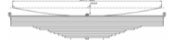 Generic Trailer Leaf Spring OE DXTG1820 technical drawing