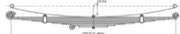 Ford Leaf Spring OE 54010-Z3007-FA technical drawing