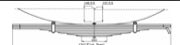 Generic Trailer Leaf Spring OE 21200078-TA technical drawing