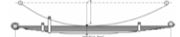 Toyota Leaf Spring OE TOYOTA002 technical drawing