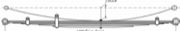 Ram Leaf Spring OE RAM001 technical drawing