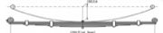 Kia Leaf Spring OE KIA7007-1 technical drawing