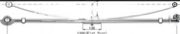 Mazda Leaf Spring OE MAZA7009 technical drawing