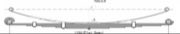 Isuzu Leaf Spring OE ISZ6007 technical drawing
