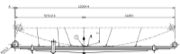 Mitsubishi Leaf Spring OE MB 515303YM technical drawing