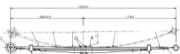 Ford Leaf Spring OE MB3C-5560-AD2G-I technical drawing