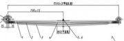 Volvo Leaf Spring OE 257868 technical drawing