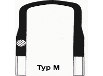 DAF U-Bolt OE 613974 technical drawing