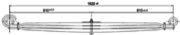 Scania Leaf Spring OE 1377670/1300566 technical drawing