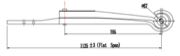 Scania Leaf Spring OE SCN-1421061/
1376910-RH technical drawing