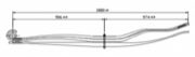 Volvo Leaf Spring OE 257813 technical drawing