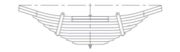 Scania Leaf Spring OE 1398988 technical drawing