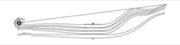 Volvo Leaf Spring OE 257880 technical drawing