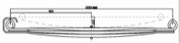 Mercedes-Benz Leaf Spring OE 9433200202 technical drawing